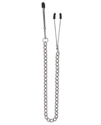 Spartacus Tweezer Nipple Clamps - Silver Chain
