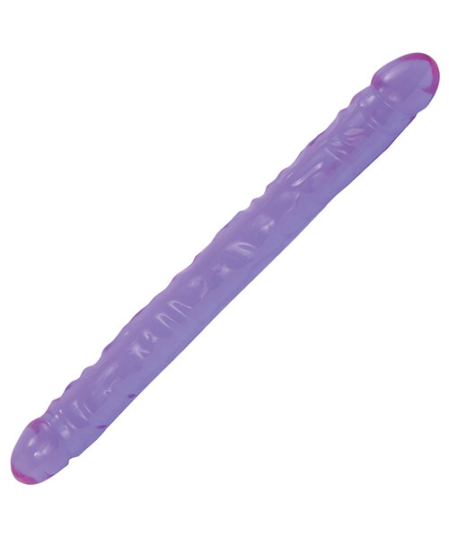 Crystal Jellies 18" Double Dildo - Purple