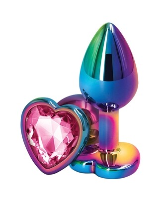 Rear Assets Multicolor Metal Plug - Small - Pink Heart