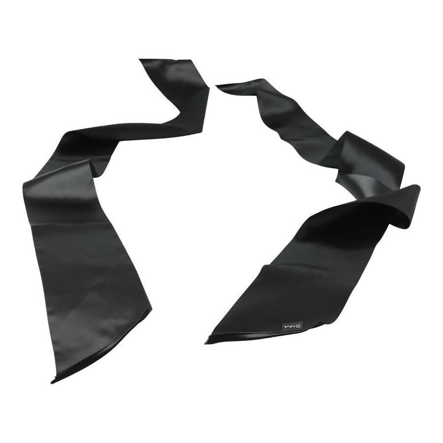 Sex &amp; Mischief Silky Sash Restraints - Black
