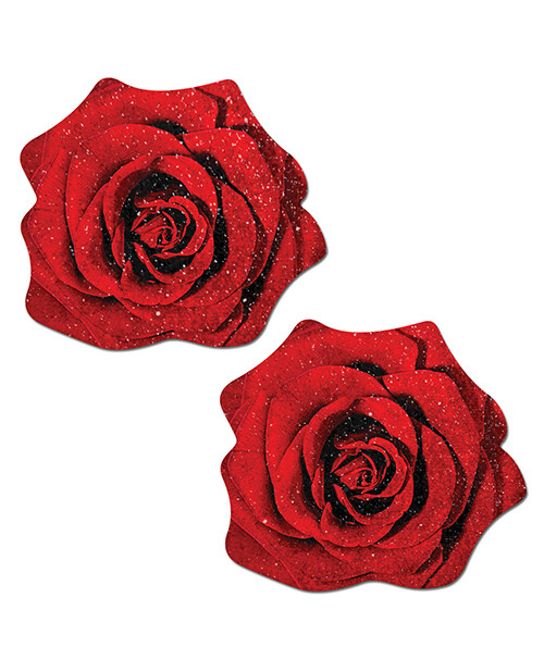 Pastease Velvet Glitter Rose - Red