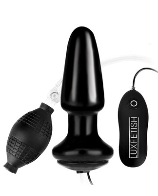 Lux Fetish 4" Inflatable Vibrating Plug