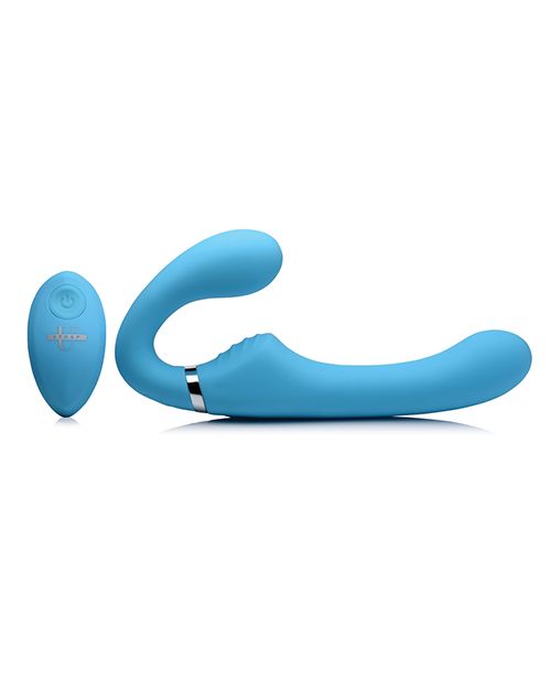 Strap U Mighty Rider Remote Strapless Strap-On - Blue