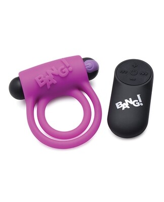 Bang! Remote Cock Ring - Purple