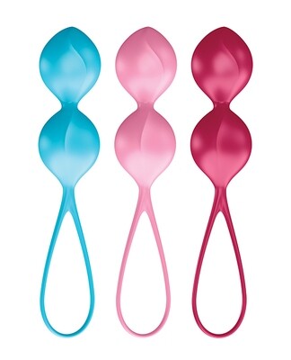 Satisfyer V Balls Training Set - Assorted Colors
