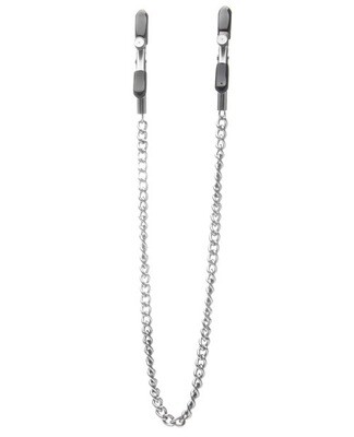 Shots Adjustable Nipple Clamps w/Chain - Silver
