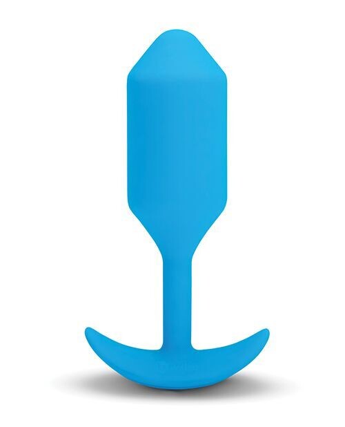 b-Vibe Vibrating Weighted Snug Plug 3 - Blue