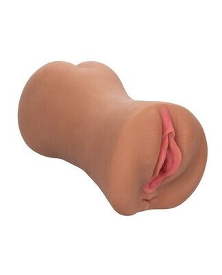 Stroke It Dual Entry Pussy &amp; Ass - Brown