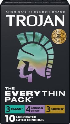 Trojan BareSkin EveryTHIN Condoms - Variety Pack of 10