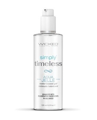 Wicked Sensual Care Simply Timeless Aqua Jelle Water Based Lubricant - 4 oz.