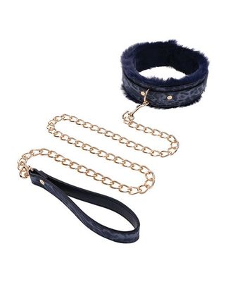 Sex &amp; Mischief Cougar Fur Collar &amp; Leash