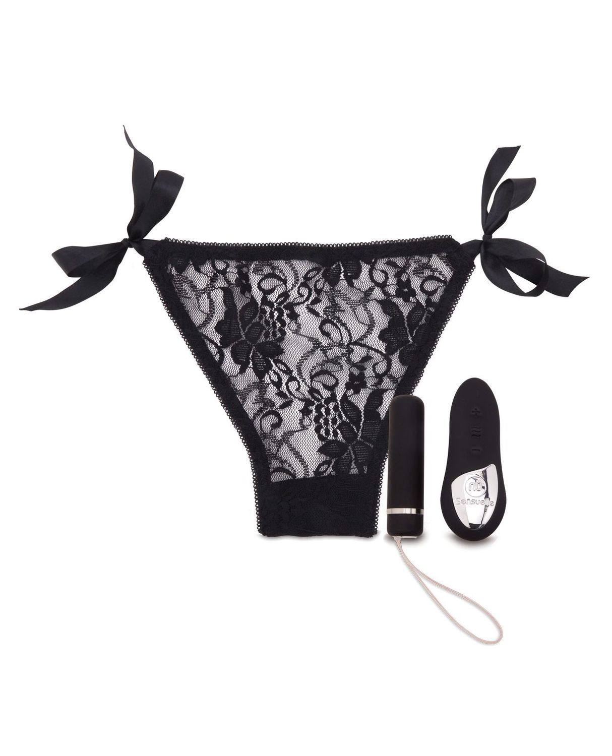 Nu Sensuelle Pleasure Panty Rechargeable Remote Control 15 Function Bullet -Black