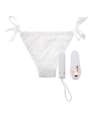 Nu Sensuelle Pleasure Panty Rechargeable Remote Control 15 Function Bullet -White