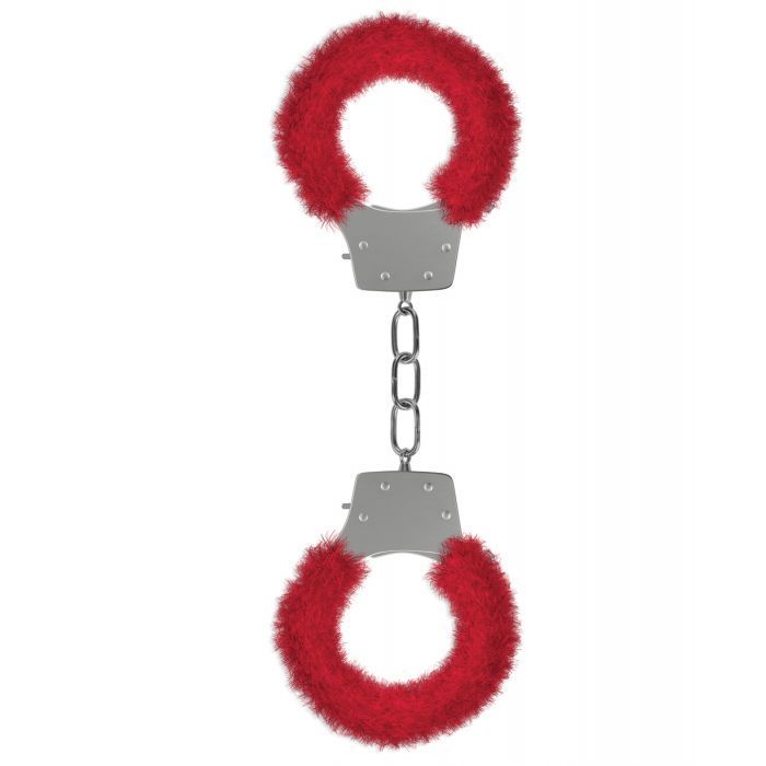 Shots Pleasure Fur Cuff - Red