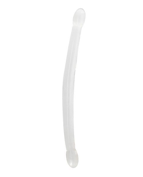 Shots RealRock Crystal Clear 17" Double Dildo - Clear
