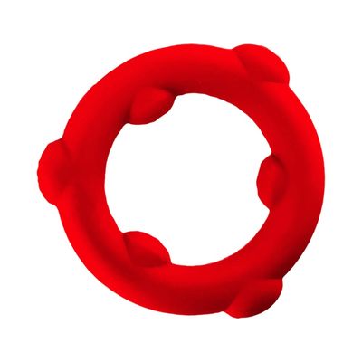 Oxballs Gearhead Spinner Single Silicone Cock Ring - Red