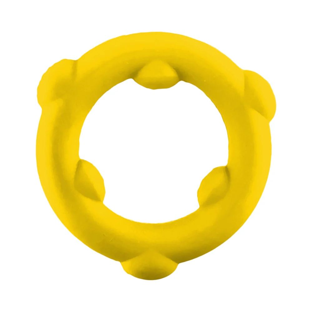 Oxballs Gearhead Spinner Single Silicone Cock Ring - Yellow