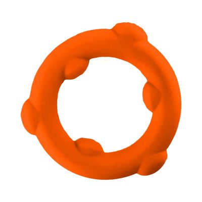 Oxballs Gearhead Spinner Single Silicone Cock Ring - Orange
