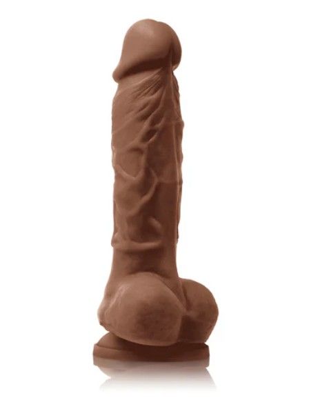 Colours Pleasures 5" Vibrating Dildo - Brown