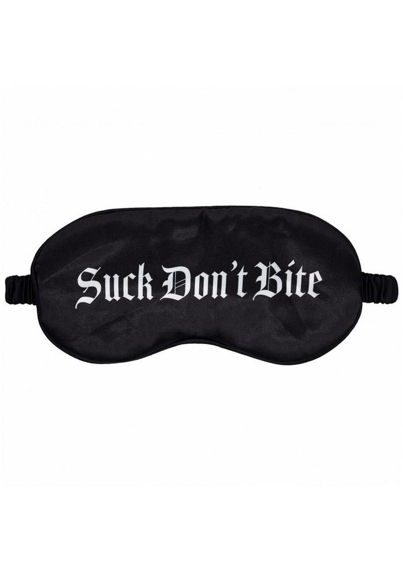 Ouch! Satin Mask Suck Don't Bite - Black