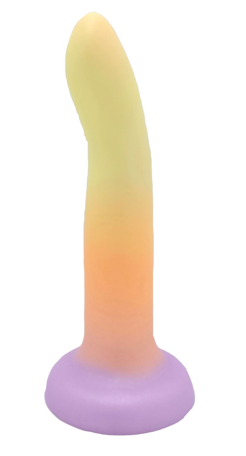 Icon Mixers Silicone Dildo - 8" Tequila Sunrise