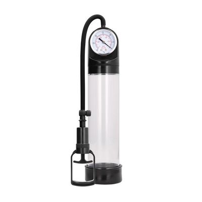 Shots Pumped Comfort Pump w/Advanced PSI Gauge - Clear