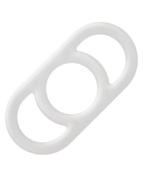 Alpha Liquid Silicone Commander Cock Ring - White