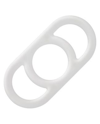 Alpha Liquid Silicone Commander Cock Ring - White