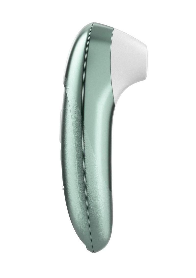 Womanizer Pleasure Air Pro Rechargeable Silicone Air Pulse Clitoral Vibrator - Sage Green