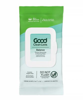 Good Clean Love Balance Personal Moisturizing &amp; Cleansing Wipes 30 ct