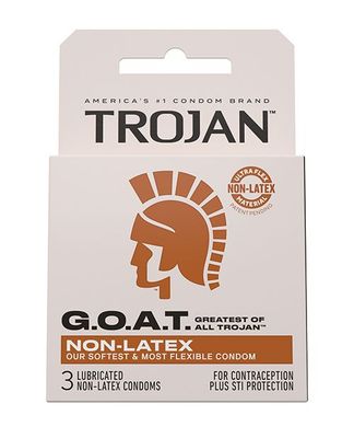 Trojan G.O.A.T. Non-Latex Lubricated Condoms - Box of 3