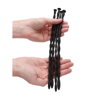 Shots Advanced Silicone Urethral Spiral Screw Sound Set