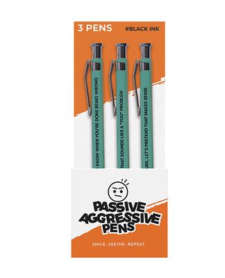 Wood Rocket Pens 3 - Pack - Passive Aggressive