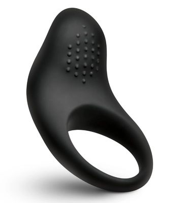 Bang! Vibrating Silicone Cock Ring - Black