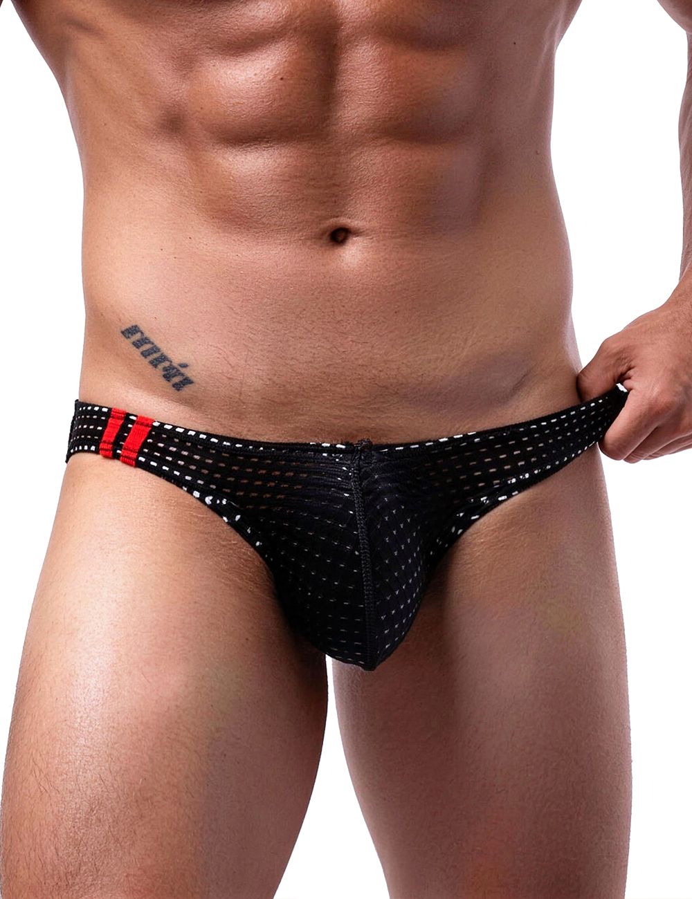 OhYeah Breathable Mesh Briefs - Black