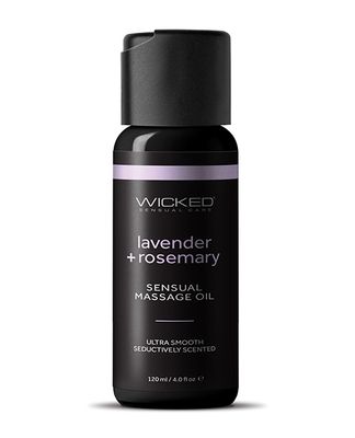 Wicked Sensual Care Lavender &amp; Rosemary Massage Oil - 4 oz
