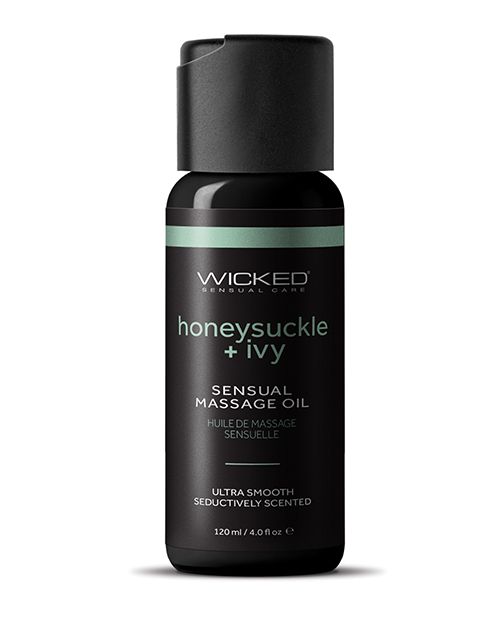 Wicked Sensual Care Honeysuckle and Ivy Massage Oil - 4 oz