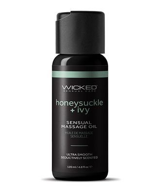 Wicked Sensual Care Honeysuckle and Ivy Massage Oil - 4 oz