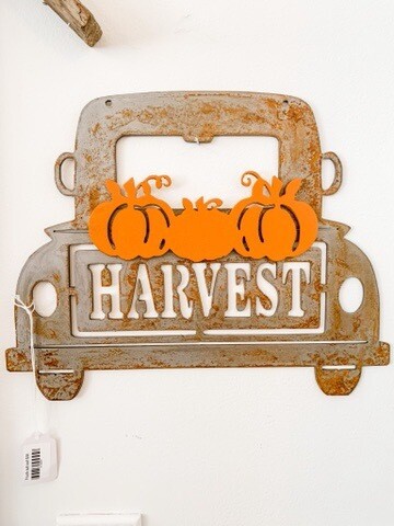 Harvest Truck Sign