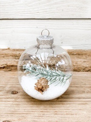 Snow filled Ornament