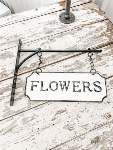 Flowers Hanging Sign
