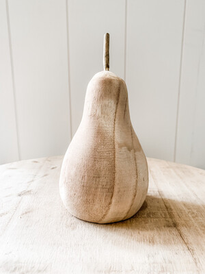 Natural Wood Pear L