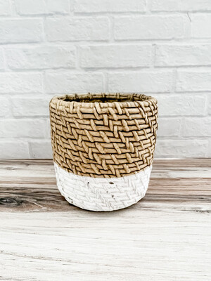 Natural Weave Planter S