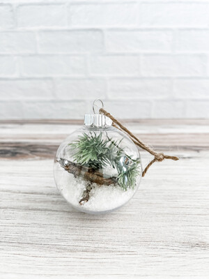Snow filled Ornament