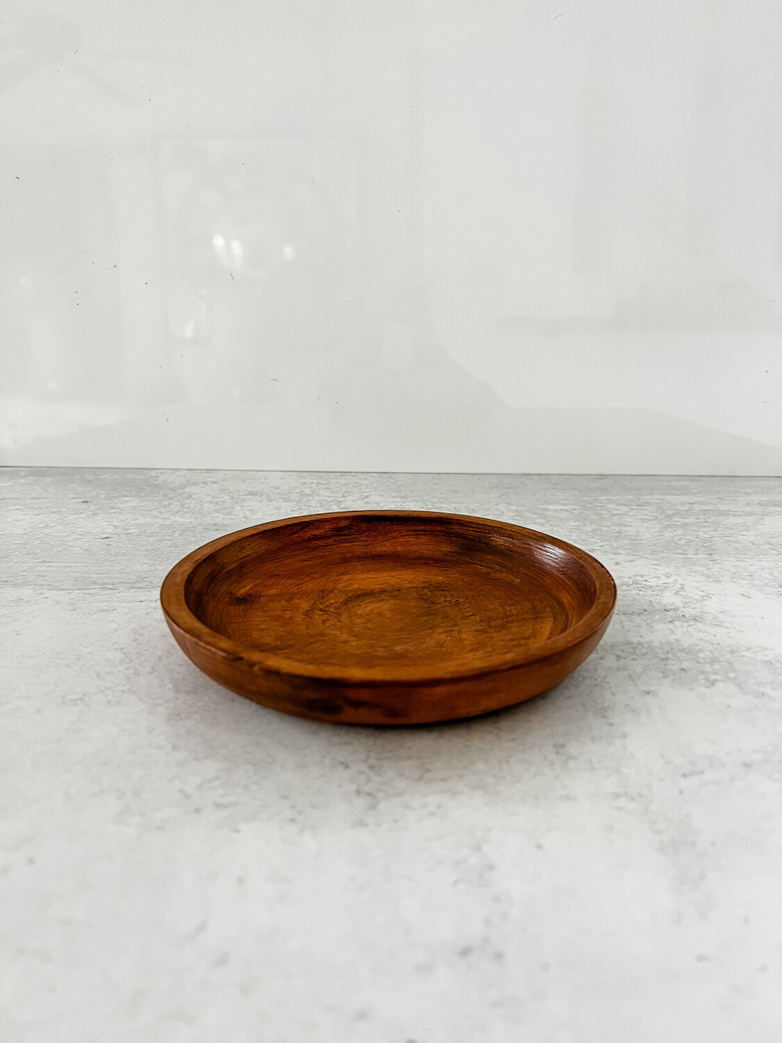 Wood Candle Dish