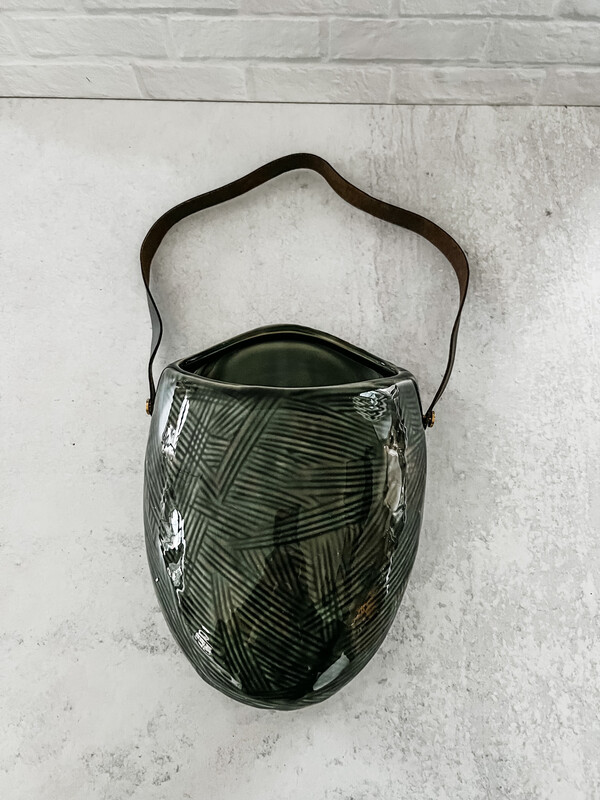 Grey Organic Wall Planter L