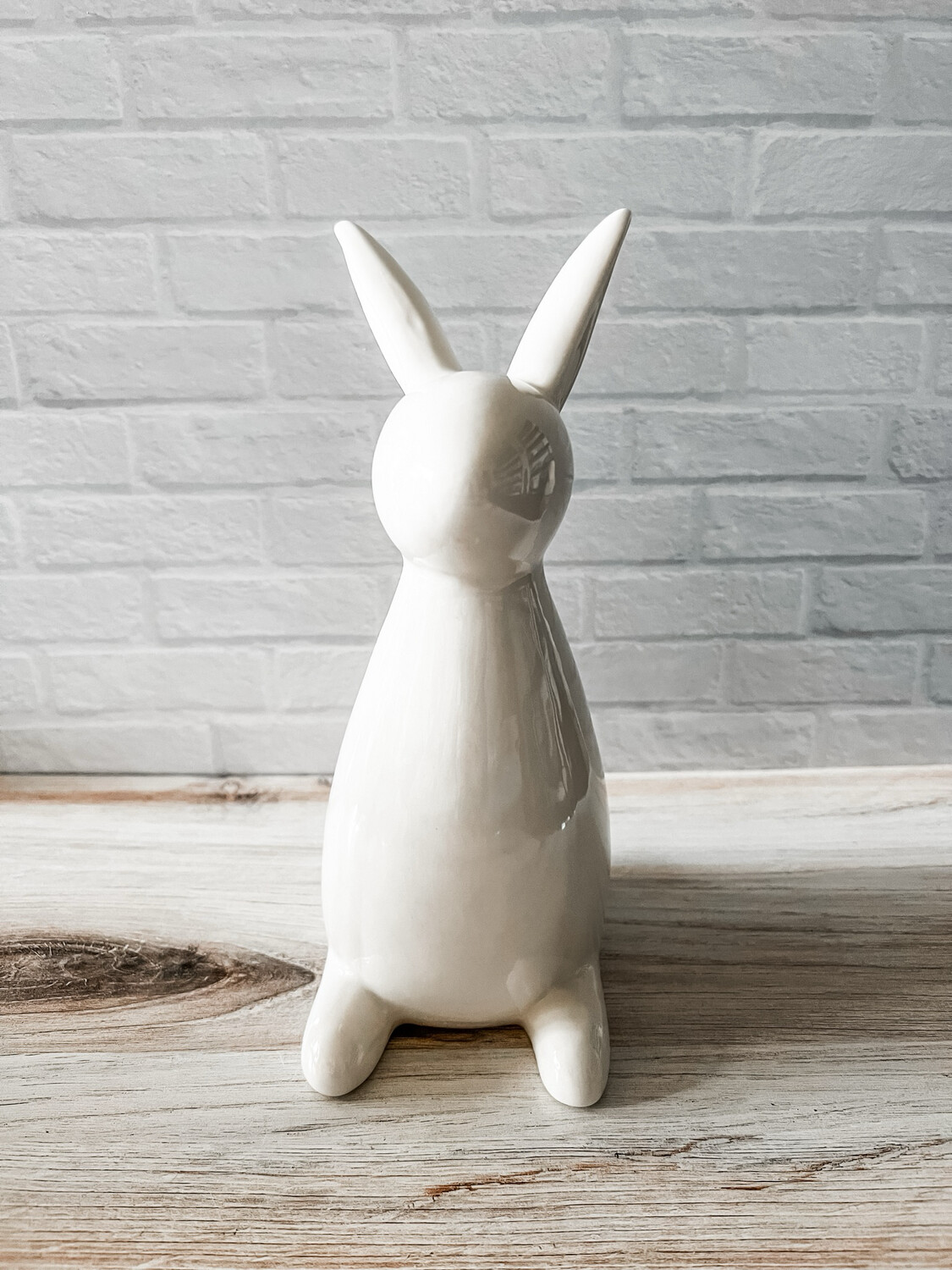 White Ceramic Bunny L