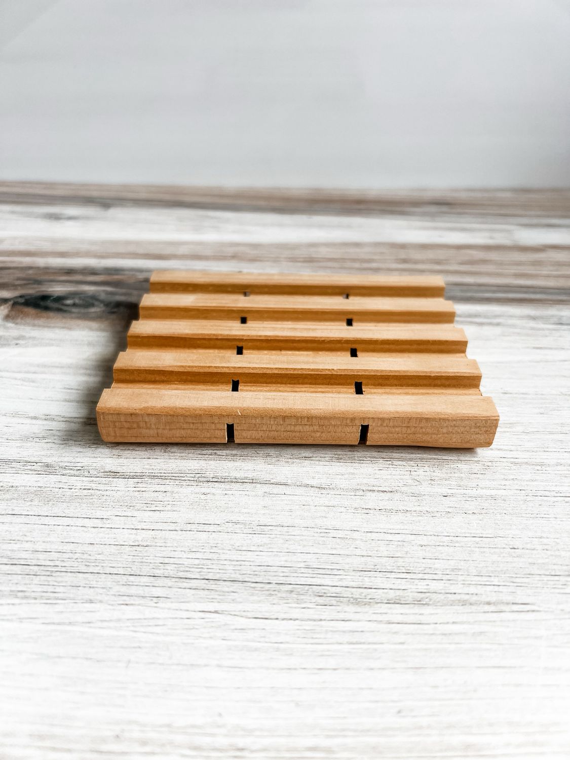 Natural Wood Soap Dish