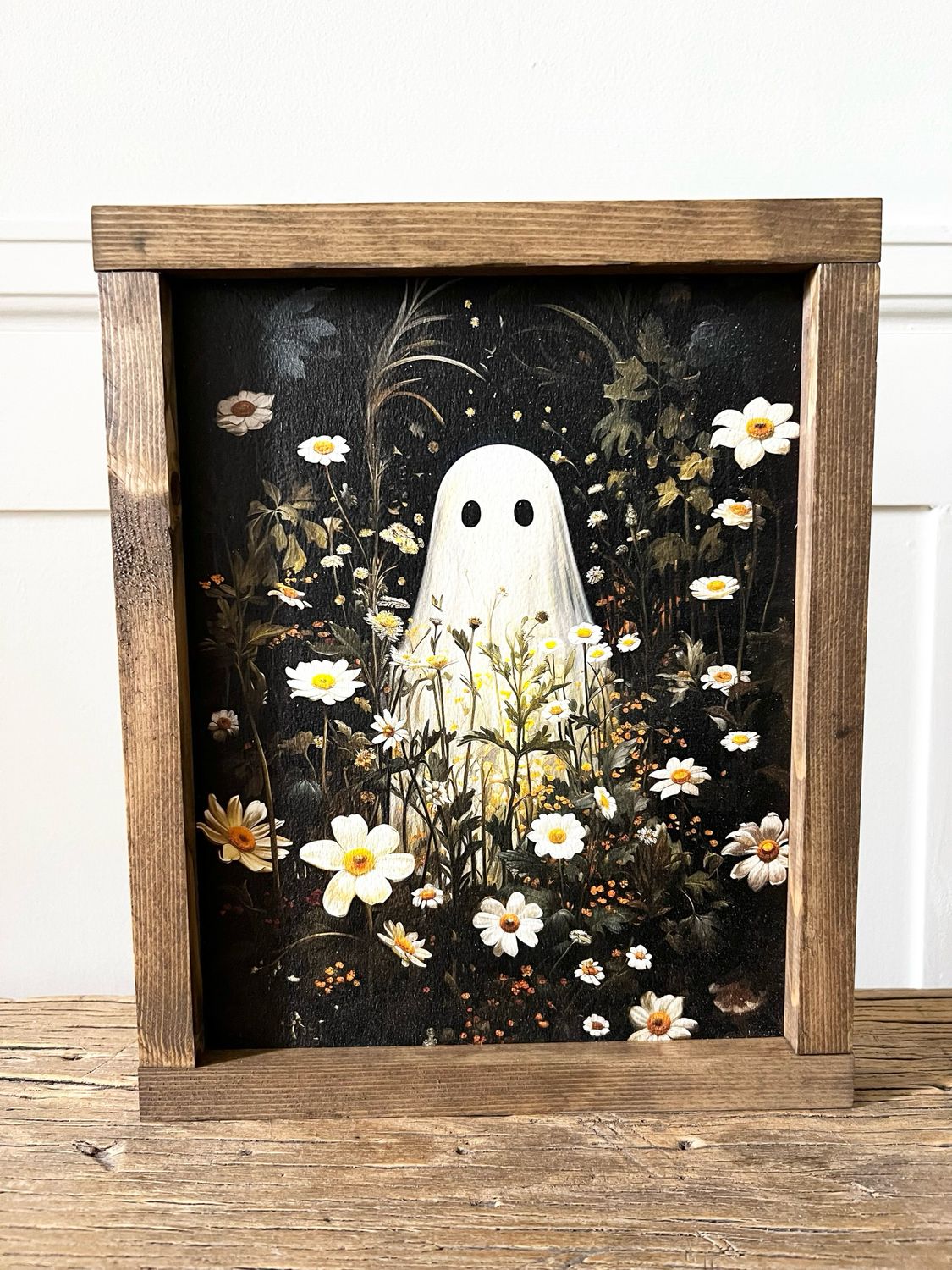 Ghost in Flower Field Portrait