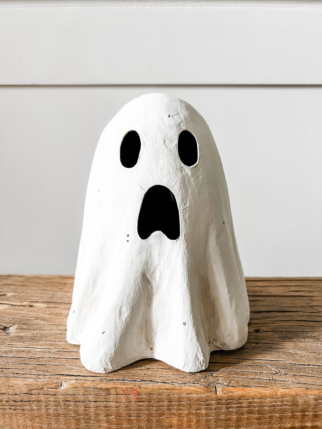 Scared Paper Mache Ghost